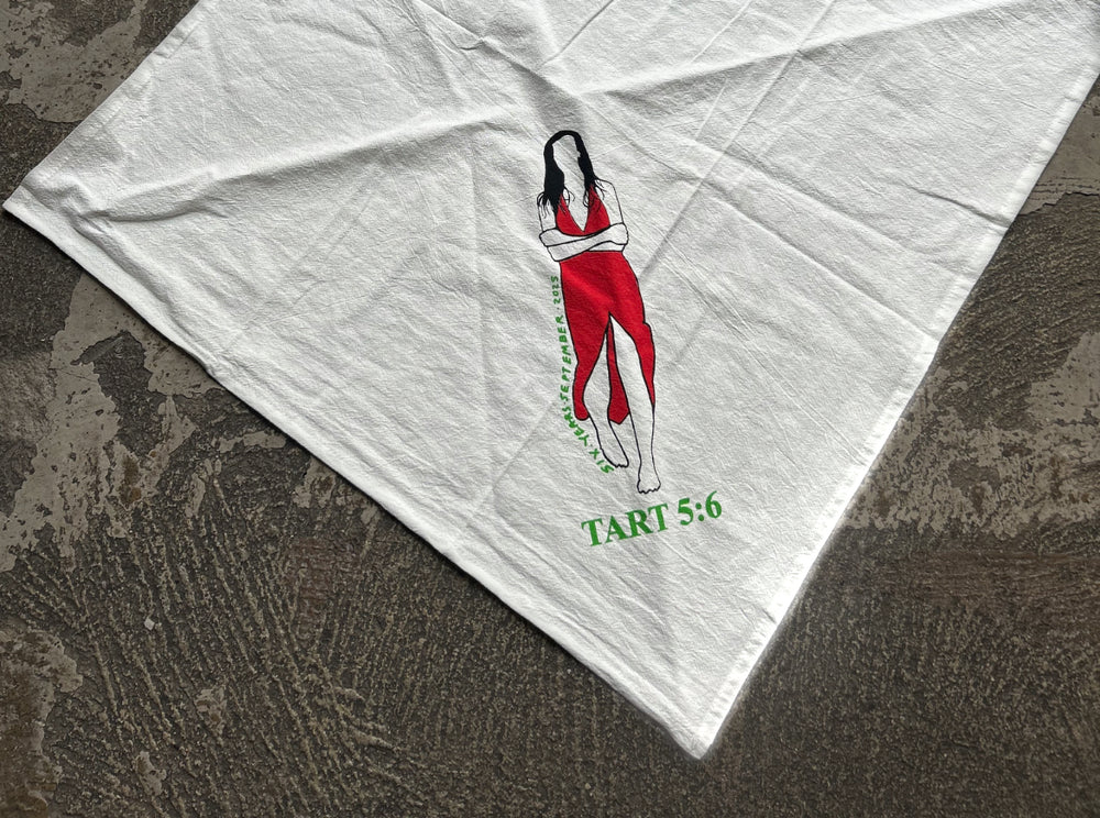6 year TART kitchen towel